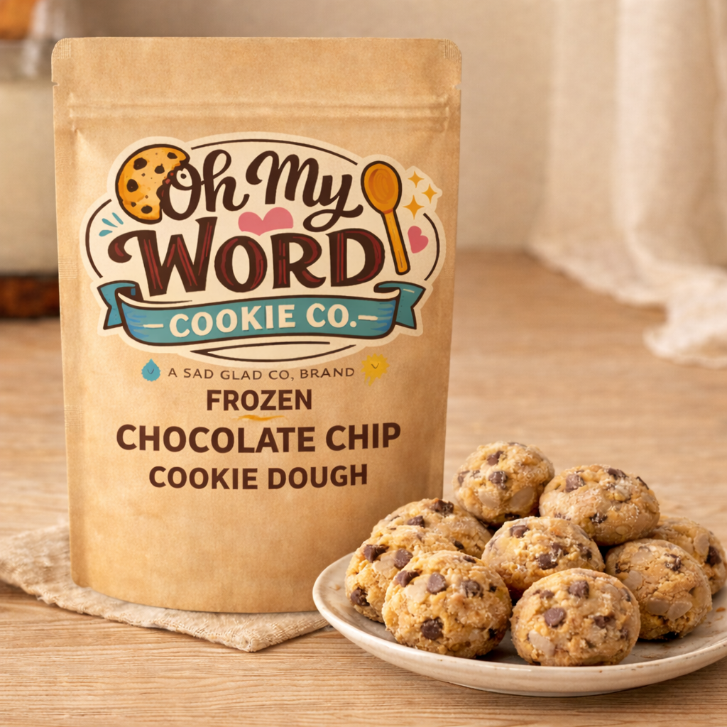 Chocolate Chip Cookie Dough – Oh My Word Cookie Co.